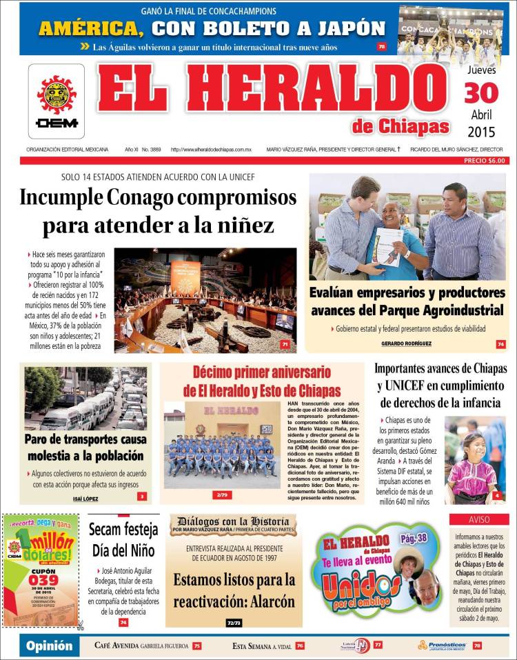 El Heraldo, Chiapas