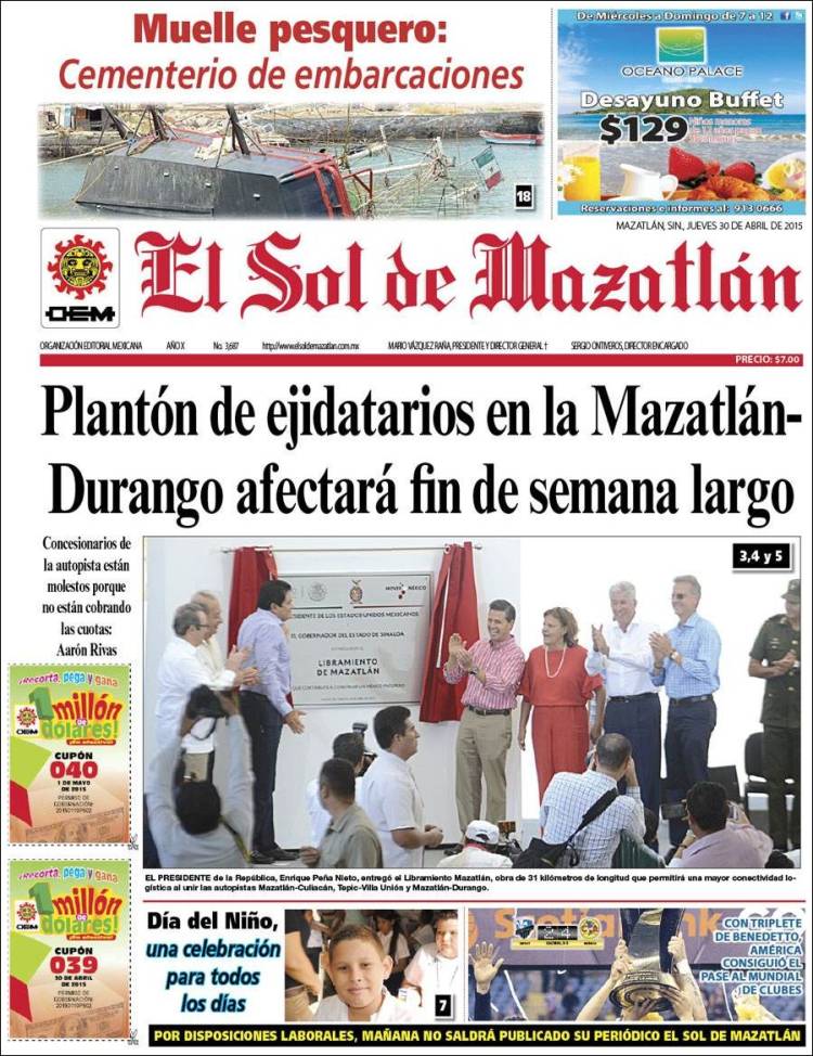 El Sol de Mazatlán, Sinaloa