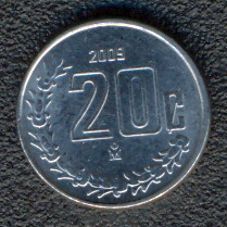 Nueva moneda 20 centavos