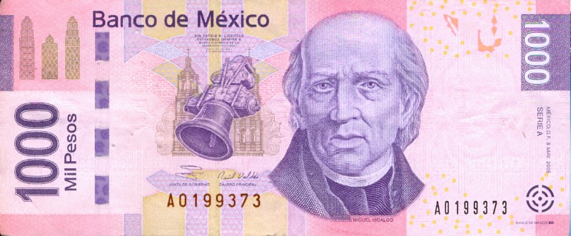 Billete de 1000 pesos Mexico
