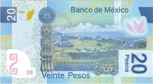 Nuevo Billete de 20 pesos Mexico