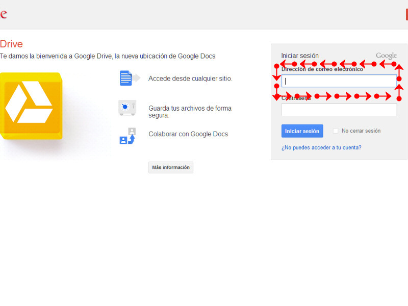 Google Drive Inciar Sesion