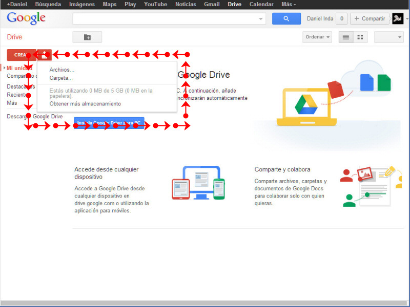 Subir archivos a Google Drive